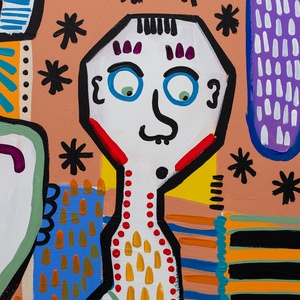 Kokott - művészet - festmény - akril - Meska.hu