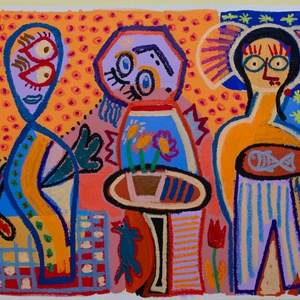 Nosztalgia, Művészet, Festmény, Akril, Festészet, MESKA