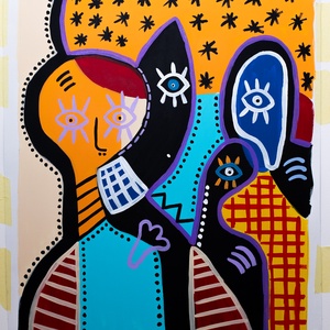 Kompozíció, Művészet, Festmény, Akril, Festészet, MESKA