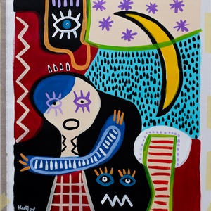 Kompozíció, Művészet, Festmény, Akril, Festészet, MESKA