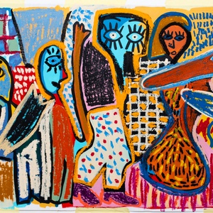 Karnevál, Művészet, Festmény, Akril, Festészet, MESKA