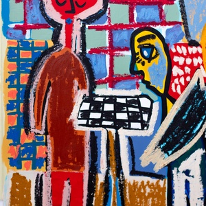 Karnevál - művészet - festmény - akril - Meska.hu