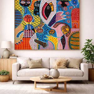 Nana és Georges - művészet - festmény - akril - Meska.hu