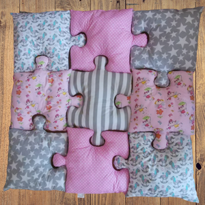 Puzzle párna szett  - otthon & életmód - babaszoba, gyerekszoba - szett kiságyba - Meska.hu