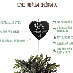 Egyedi névvel ellátott kisállat emléktábla kutyáknak, macskáknak és egyéb házi kedvenceknek, kis cölöppel leszúrható - otthon & életmód - kisállatoknak - kutyáknak - kutya biléta - Meska.hu