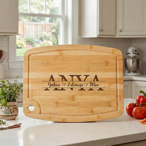 Gravírozott nagyméretű vágódeszka - anyák napi ajándék nagymamáknak, anyukáknak - Meska.hu