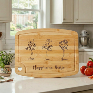 Gravírozott nagyméretű vágódeszka - anyák napi ajándék nagymamáknak, anyukáknak - otthon & életmód - konyhafelszerelés, tálalás - sütés, főzés - vágódeszka - Meska.hu