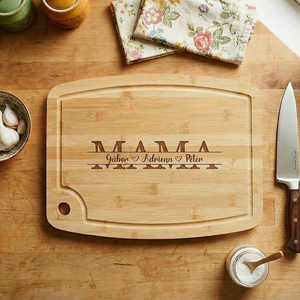 Gravírozott nagyméretű vágódeszka - anyák napi ajándék nagymamáknak, anyukáknak - Meska.hu