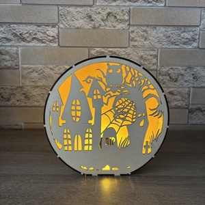 Halloween díszdoboz, Otthon & Életmód, Dekoráció, Halloween, Halloweeni asztaldísz, Gravírozás, pirográfia, Famegmunkálás, MESKA