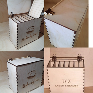LashBox Műszempilla rendszerező és tároló dobozka a TE saját logóddal cégneveddel. - otthon & életmód - tárolás & rendszerezés - doboz - Meska.hu
