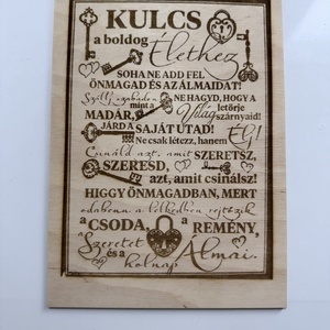Fatábla Kulcs - Meska.hu