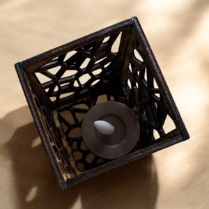 Mécsestartó Voronoi mintával Nagy - otthon & életmód - gyertya, illat, aroma - mécses és mécsestartó - Meska.hu