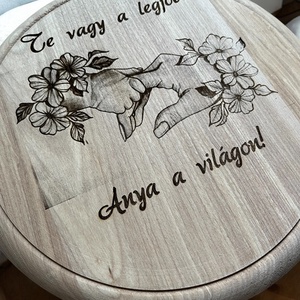 Tálaló Te vagy a legjobb Anya - otthon & életmód - konyhafelszerelés, tálalás - tálalás - zsúrkocsi, tálalóasztal - Meska.hu