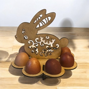 Húsvéti tojástartó kérek 8 db-os, DIY (Csináld magad), Egységcsomag, Famegmunkálás, Gravírozás, pirográfia, MESKA
