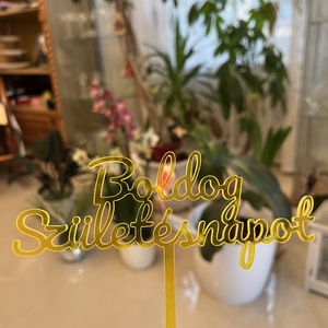 Akril tortabeszúró, Esküvő, Emlék & Ajándék, Köszönőajándék, Gravírozás, pirográfia, MESKA