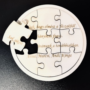 Egyedi emlék puzzle, Otthon & Életmód, Konyhafelszerelés, tálalás, Konyhai dekoráció, Hűtőmágnes, Famegmunkálás, Gravírozás, pirográfia, MESKA