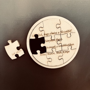 Egyedi emlék puzzle - otthon & életmód - konyhafelszerelés, tálalás - konyhai dekoráció - hűtőmágnes - Meska.hu