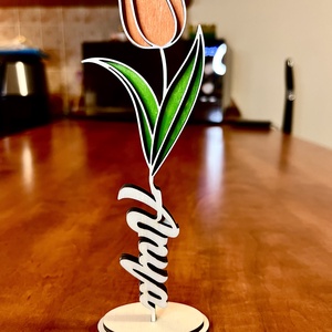 Anyáknapi örök tulipán, Otthon & Életmód, Virágdekoráció, Virágdíszek, Asztali virágdísz, , MESKA