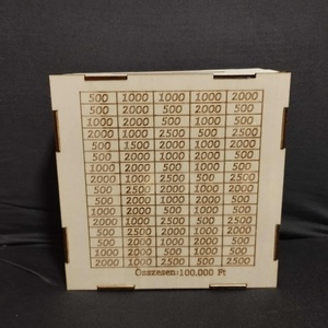 Kézműves fa persely  100 000 Ft spórolási kihívás - otthon & életmód - dekoráció - asztal és polc dekoráció - persely - Meska.hu