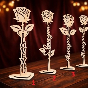 rózsa felirattal � romantikus ajándék több felirattal - Meska.hu