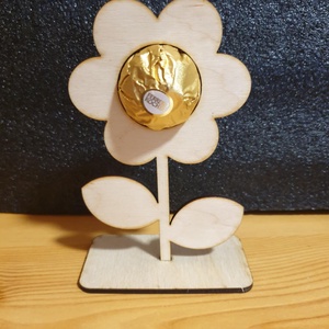 virág édességtartóval - otthon & életmód - virágdekoráció - virágdíszek - asztali virágdísz - Meska.hu