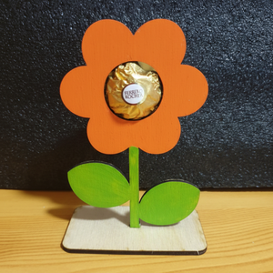 virág édességtartóval - otthon & életmód - virágdekoráció - virágdíszek - asztali virágdísz - Meska.hu