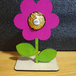 virág édességtartóval - otthon & életmód - virágdekoráció - virágdíszek - asztali virágdísz - Meska.hu