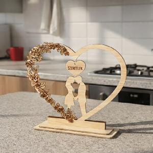 szív dekoráció Szeretlek felirattal - Meska.hu