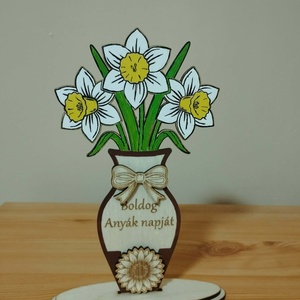 Tavaszi nárciszcsokor vázában - Meska.hu