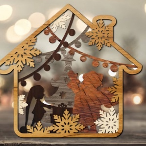 Karácsonyi asztaldísz - karácsony - adventi díszek - adventi asztaldísz - Meska.hu