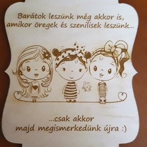 Barátnős tábla - otthon & életmód - dekoráció - kép & falikép - táblakép - Meska.hu