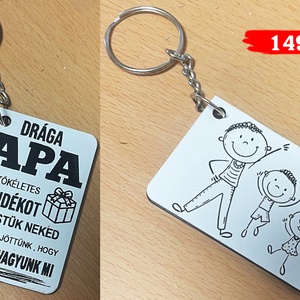 Gravírozott akril kulcstartók - táska & tok - kulcstartó & táskadísz - kulcstartó - Meska.hu