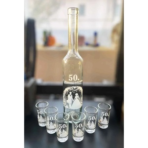 Gravírozott pálinkáskészlet - otthon & életmód - konyhafelszerelés, tálalás - tálalás - pálinkás poharak, szettek - Meska.hu