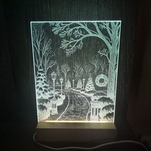 Világító képek - karácsony - karácsonyi lakásdekoráció - ünnepi asztaldekoráció - Meska.hu