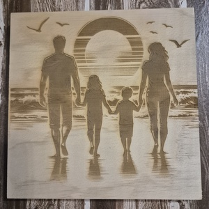 Pirográf kép, Otthon & Életmód, Dekoráció, Kép & Falikép, Fából készült kép, , MESKA