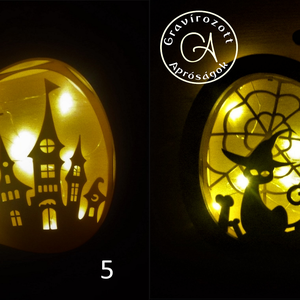 Halloween tök dekoráció - otthon & életmód - dekoráció - halloween - halloweeni tök és lámpás - Meska.hu