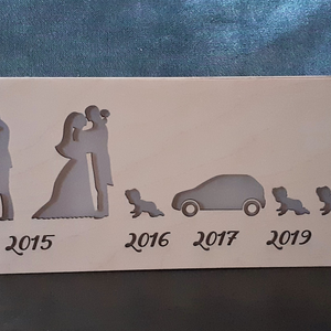Idővonal - fénylő változat  - otthon & életmód - lámpa - hangulatlámpa - Meska.hu