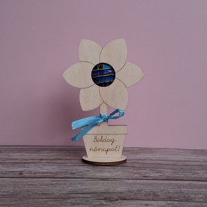 Nyalóka tartó cserepes virág - Meska.hu