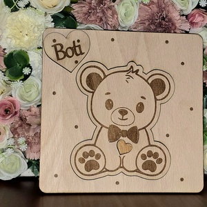 Keresztszülő felkérő és emlék � névre szóló gravírozott fa  - baba - mama - keresztelő kellékek - keresztszülő felkérő - Meska.hu