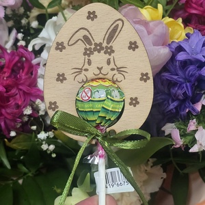 Húsvéti köszönőajándék, nyalóka tartó - Meska.hu