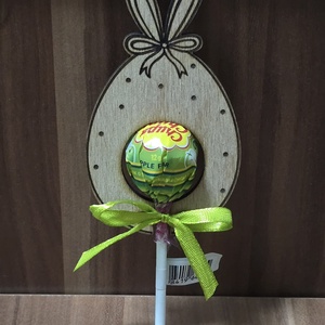 Húsvéti köszönőajándék, nyalóka tartó - Meska.hu