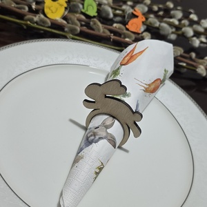 Húsvéti szalvétatartó szett - ünnepi díszek, dekorációk - húsvéti díszek és dekorációk - húsvéti asztaldíszek - Meska.hu