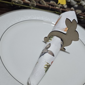 Húsvéti szalvétatartó szett - ünnepi díszek, dekorációk - húsvéti díszek és dekorációk - húsvéti asztaldíszek - Meska.hu