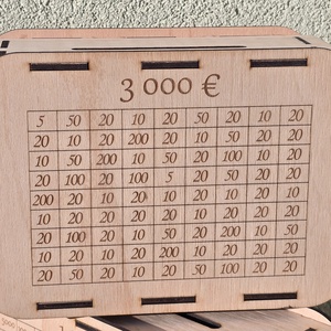 � Fa gravírozott névre szóló euros persely - otthon & életmód - dekoráció - asztal és polc dekoráció - persely - Meska.hu