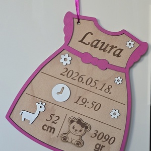 Egyedi gravírozott újszülött, baba ajándék, - Meska.hu