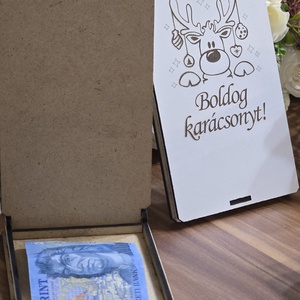 Karácsonyi pénzátadó, boríték helyett - karácsony - karácsonyi ajándékozás - karácsonyi pénzátadó - Meska.hu