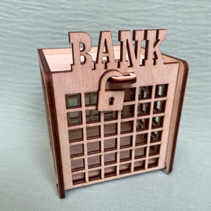 Bank persely - otthon & életmód - dekoráció - asztal és polc dekoráció - persely - Meska.hu