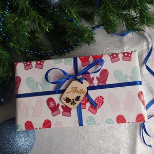 8db-os névtábla szett ajándékokra - karácsony - karácsonyi ajándékozás - karácsonyi ajándékcsomagolás - Meska.hu