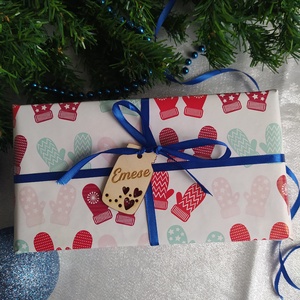 8db-os névtábla szett ajándékokra - karácsony - karácsonyi ajándékozás - karácsonyi ajándékcsomagolás - Meska.hu