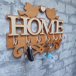Home fali kulcstartó - otthon & életmód - dekoráció - fali és függő dekoráció - fali kulcstartó - Meska.hu